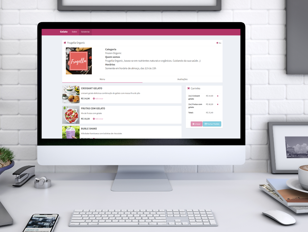 Sistema E-commerce para gelateria