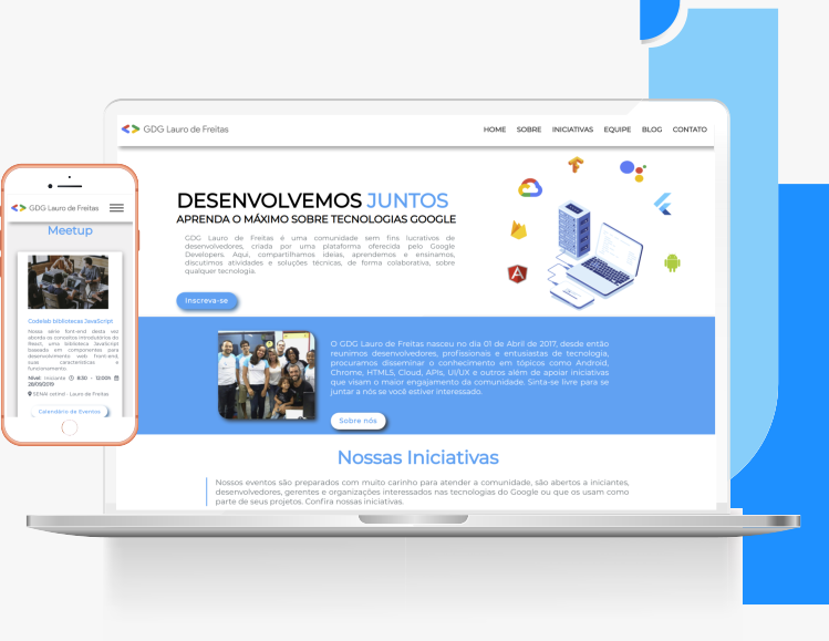 site GDG Lauro de Freitas